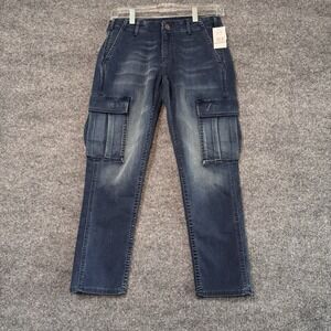 AG x THEORY Standard Issue Slim Cargo Cropped Capri Jeans NWT Womens 4/27